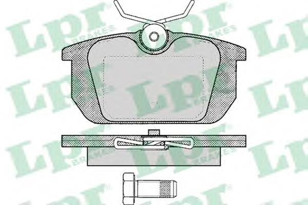 05P101 LPR okładziny (klocki do hamulców tarczowych tylne)