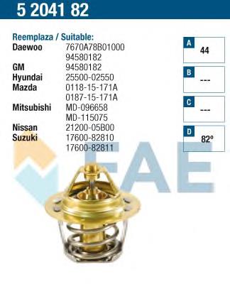 Termostat DTM82239 Denso