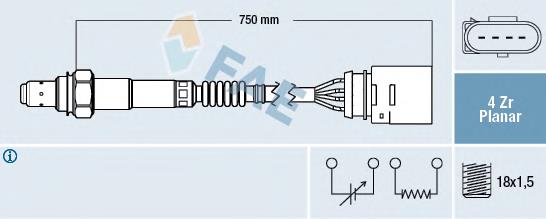 Sonda lambda czujnik tlenu po katalizatorze VAG 0258006363 cena, od 42,56 USD