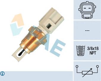 Czujnik temperatury powietrza wlotowego Ford 3906827