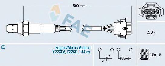 94143 NGK Sonda lambda czujnik tlenu przed katalizatorem