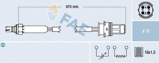 Sonda lambda, czujnik tlenu 11781748762 BMW