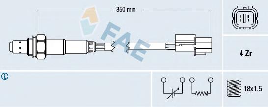 Do koszyka 96428810 General Motors Sonda lambda czujnik tlenu po katalizatorze