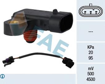 Czujnik ciśnienia w kolektorze ssącym, MAP 96297386 General Motors