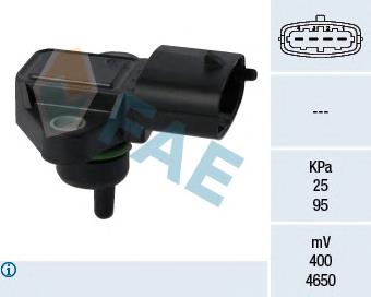 Czujnik ciśnienia doładowania (powietrza w turbinę) ERA 551110A cena, od 21,09 USD