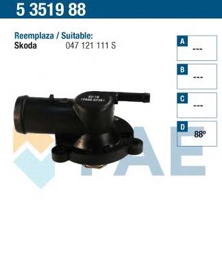 Obudowa termostatu 821723 VALEO