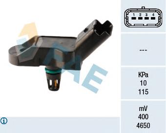 Czujnik ciśnienia w kolektorze ssącym, MAP Peugeot/Citroen 9804395480 cena, od 16,22 USD
