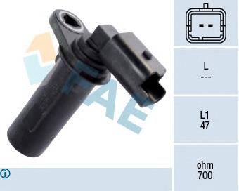 Czujnik położenia wału korbowego 75165 Asam