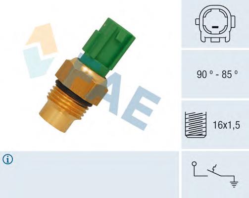 Czujnik temperatury płynu chłodzącego (włączenia wentylatora chłodnicy) 8942810120 Toyota