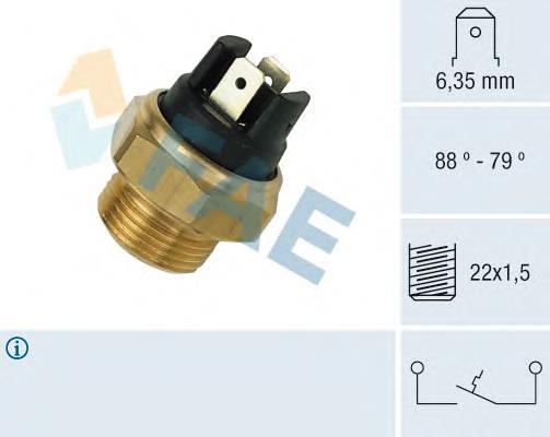 Czujnik temperatury płynu chłodzącego (włączenia wentylatora chłodnicy) FAE 37340 cena, od 11,55 USD