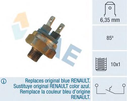 7701033384 Renault (RVI) Czujnik temperatury płynu chłodzącego