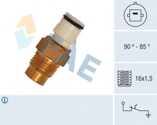 Czujnik temperatury płynu chłodzącego (włączenia wentylatora chłodnicy) do Toyota Camry II V2