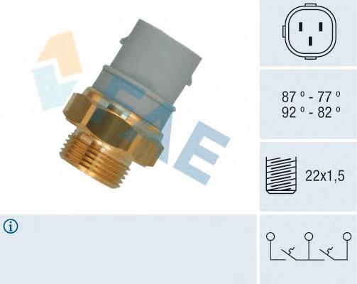 38160 FAE Czujnik temperatury płynu chłodzącego (włączenia wentylatora chłodnicy)