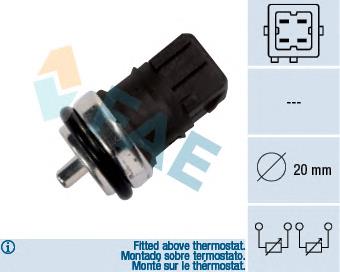 Do koszyka 2263000Q2H Renault (RVI) Czujnik temperatury płynu chłodzącego
