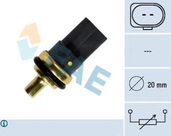 Czujnik temperatury płynu chłodzącego MN980264 Mitsubishi
