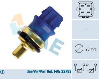 Czujnik temperatury płynu chłodzącego Sato Tech E534408