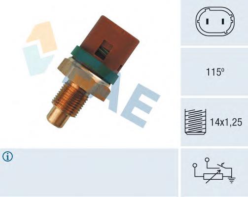 7700805612 Renault (RVI) Czujnik temperatury płynu chłodzącego