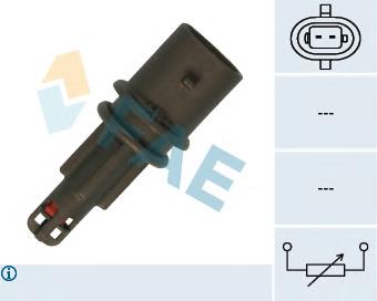 Czujnik temperatury powietrza wlotowego 1238079 Opel
