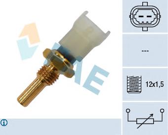Czujnik temperatury płynu chłodzącego 1338467 Opel
