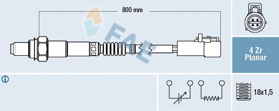 Sonda lambda czujnik tlenu przed katalizatorem Ford 3M519G444DC cena, od 59,59 USD
