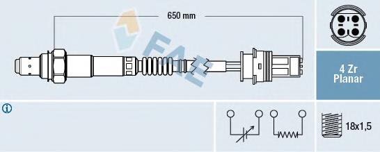 A0015404717 Mercedes Sonda lambda czujnik tlenu przed katalizatorem prawy