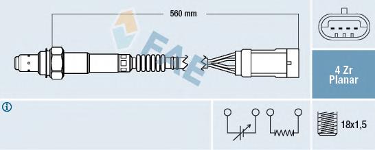 6PA009166971 HELLA Sonda lambda czujnik tlenu przed katalizatorem