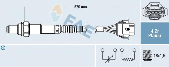 Do koszyka 855356 General Motors Sonda lambda czujnik tlenu przed katalizatorem