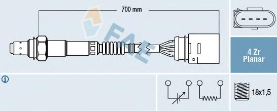 Sonda lambda czujnik tlenu po katalizatorze VAG 06A906262AR cena, od 45,97 USD