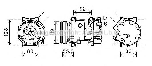 Sprężarka klimatyzacji Peugeot/Citroen SD7C16 cena, od 190,69 USD