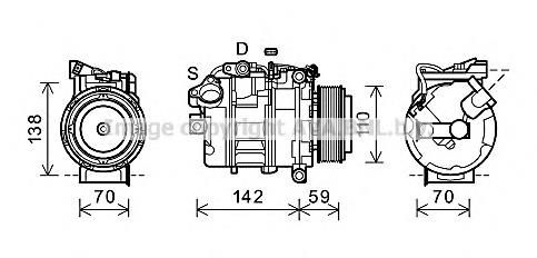 64509196890 BMW Sprężarka klimatyzacji