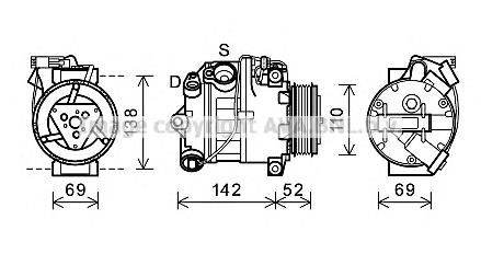 64529185142 BMW Sprężarka klimatyzacji