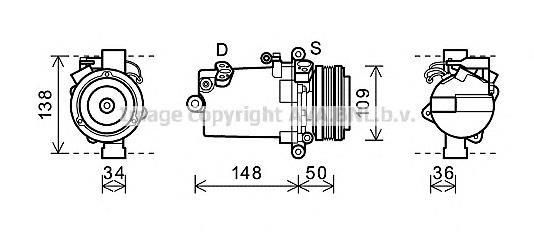Sprężarka klimatyzacji BMW 64528375319