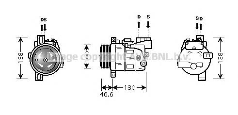 Sprężarka klimatyzacji 4471809592 BMW