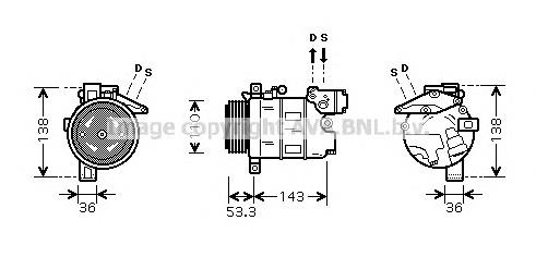 Sprężarka klimatyzacji BMW 64524149481 cena, od 105,56 USD