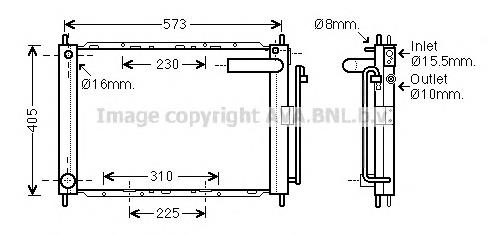 Chłodnica silnika Nissan/Infiniti 21400AX601 cena, od 110,67 USD