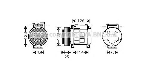 R4677205 Chrysler sprężarka klimatyzacji