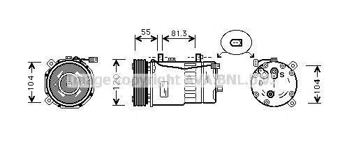 Sprężarka klimatyzacji VAG SD7V161233 cena, od 158,34 USD