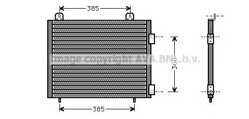 Chłodnica klimatyzacji AWR5796 Land Rover