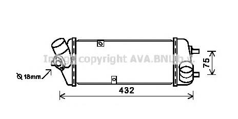 282702A401 Hyundai/Kia Chłodnica intercoolera