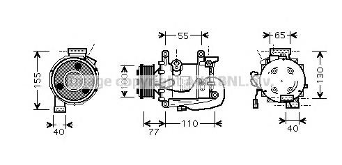 Do koszyka 38810RNAA01 Honda Sprężarka klimatyzacji
