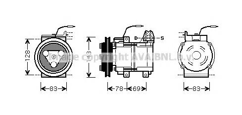 Sprężarka klimatyzacji Hyundai Galloper SUV (JK) (1997 - 2003) cena, od 176,20 USD