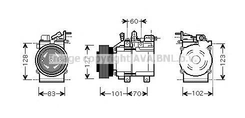 Sprężarka klimatyzacji 9770126200AT Hyundai/Kia