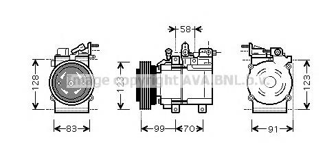 Sprężarka klimatyzacji Hyundai/Kia 9770138015 cena, od 262,25 USD