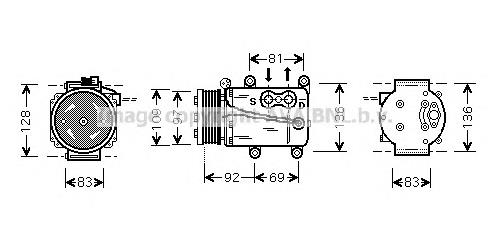 4094079 Ford Sprężarka klimatyzacji