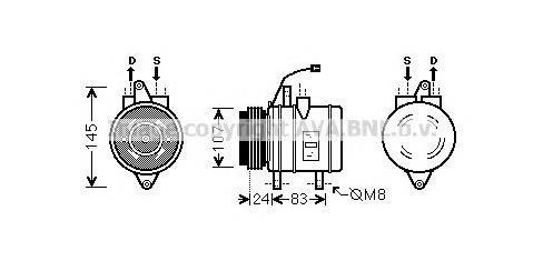Sprężarka klimatyzacji General Motors 96406677 cena, od 177,91 USD