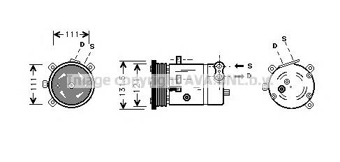 ACP672000P Mahle Original Sprężarka klimatyzacji