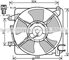 Do koszyka 96395500 General Motors Dyfuzor chłodnicy, w komplecie z silnikiem i wirnikiem