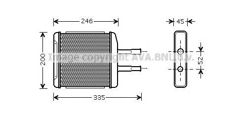 Chłodnica nagrzewnicy (ogrzewacza) Thermotec D60008TT cena, od 47,33 USD
