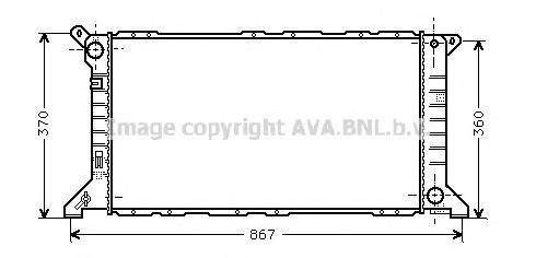 Chłodnica silnika Ford 94VB8005DC cena, od 125,98 USD