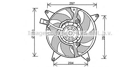 Wentylator elektryczny układu chłodzenia kompletny (silnik+wirnik) Fiat/Alfa/Lancia 46777422 cena, od 206,10 USD